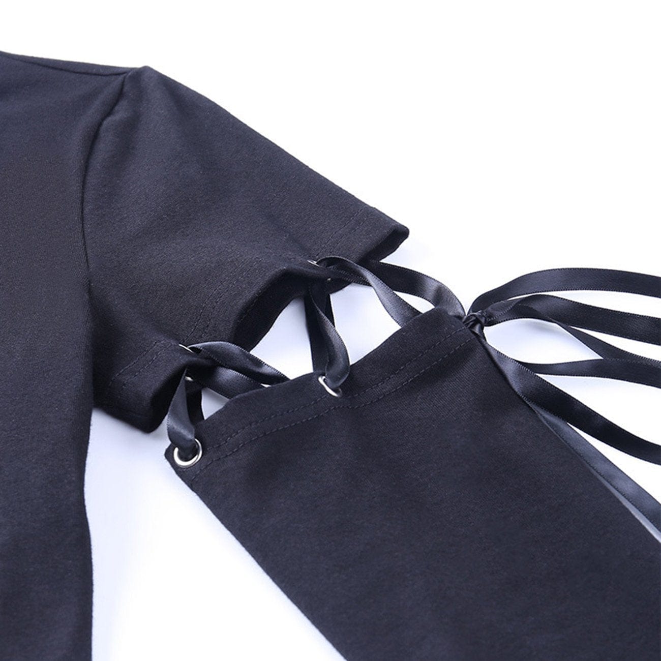 High Waist Print Detachable Long Sleeve T Shirt Streetwear Brand Techwear Combat Tactical YUGEN THEORY