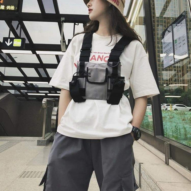 Hip Hop Streetwear Men Fashion Shoulder Bag