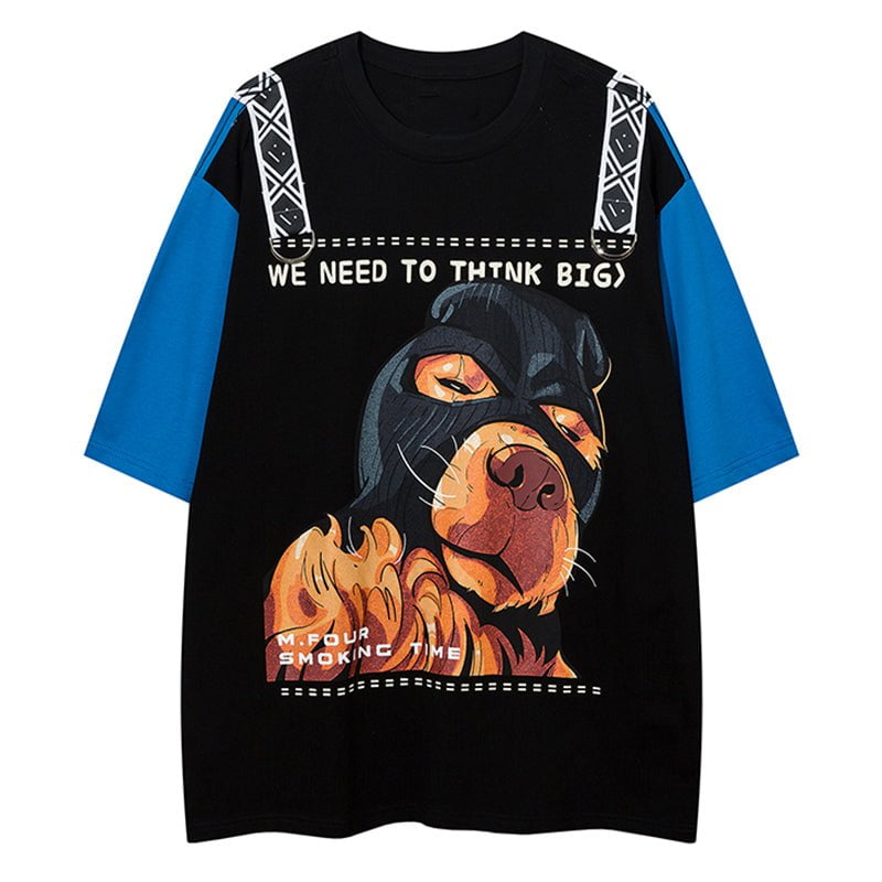 Hip Hop T-shirt Masked Dog