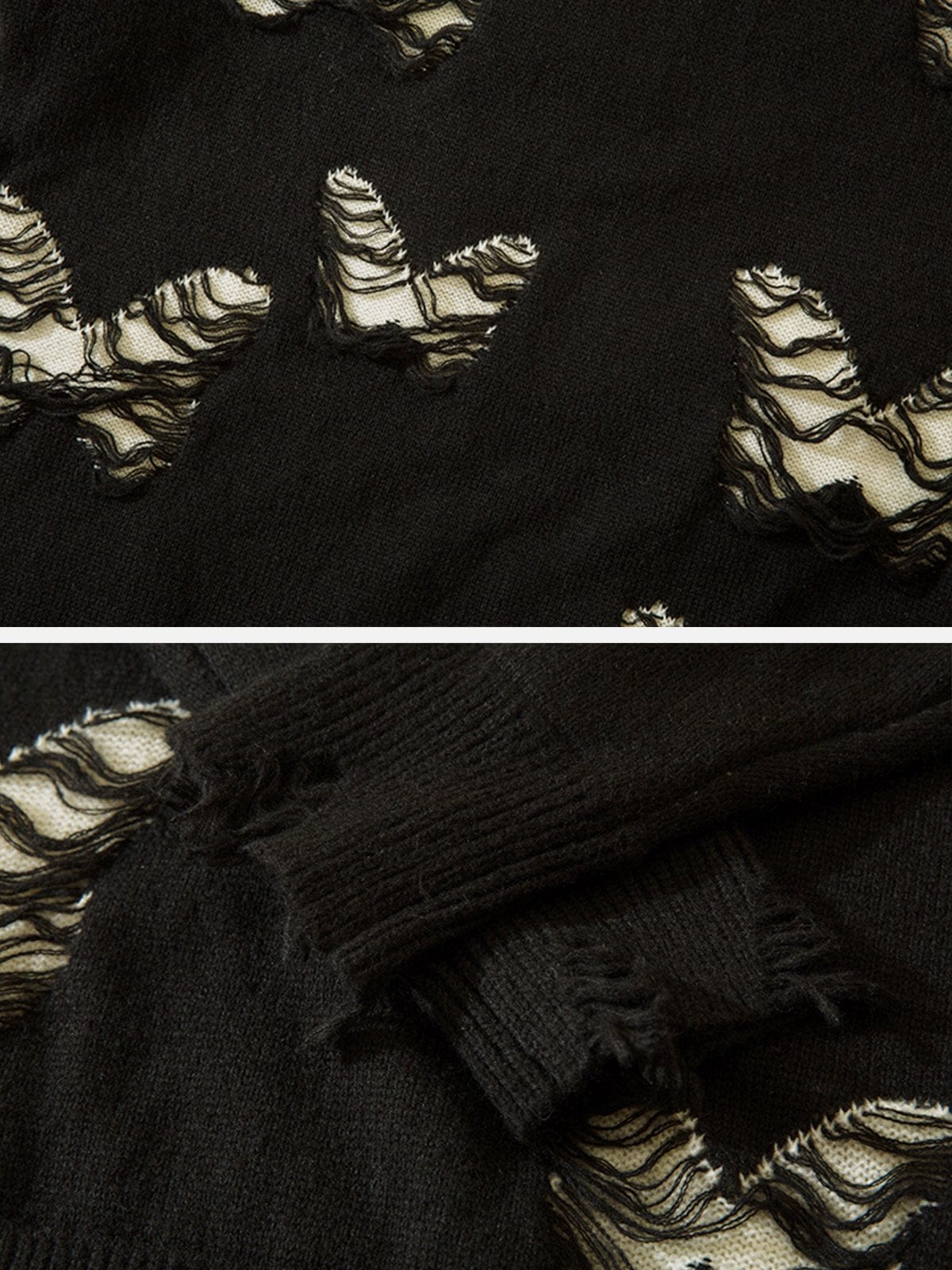 Hole Butterfly Sweater Streetwear Brand Techwear Combat Tactical YUGEN THEORY