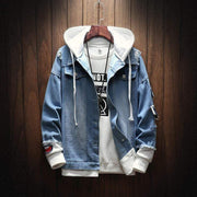 Hooded Denim Jacket Streetwear Brand Techwear Combat Tactical YUGEN THEORY