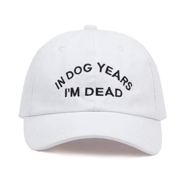 IN DOG YEARS I'M DEAD Dad Hat Streetwear Brand Techwear Combat Tactical YUGEN THEORY