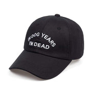 IN DOG YEARS I'M DEAD Dad Hat Streetwear Brand Techwear Combat Tactical YUGEN THEORY