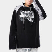 Ink Tie-dye Stitching Oversized Washed Hoodie Streetwear Brand Techwear Combat Tactical YUGEN THEORY