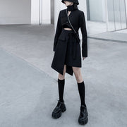Irregular Hollow Bow Suit Dress Streetwear Brand Techwear Combat Tactical YUGEN THEORY