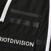 Irregular Zip Up Print Cargo Jacket Streetwear Brand Techwear Combat Tactical YUGEN THEORY