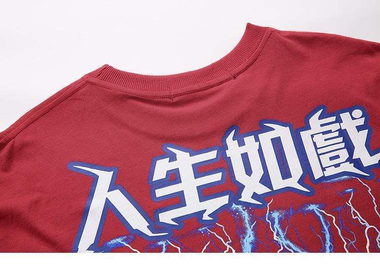 Kanji Thunder T-Shirt Streetwear Brand Techwear Combat Tactical YUGEN THEORY