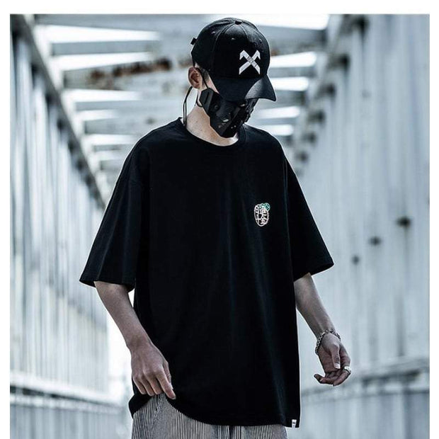 Korean Style Oversized T-Shirt Streetwear Brand Techwear Combat Tactical YUGEN THEORY