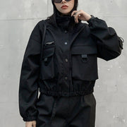 Labeling Pockets Stand Cargo Jacket Streetwear Brand Techwear Combat Tactical YUGEN THEORY
