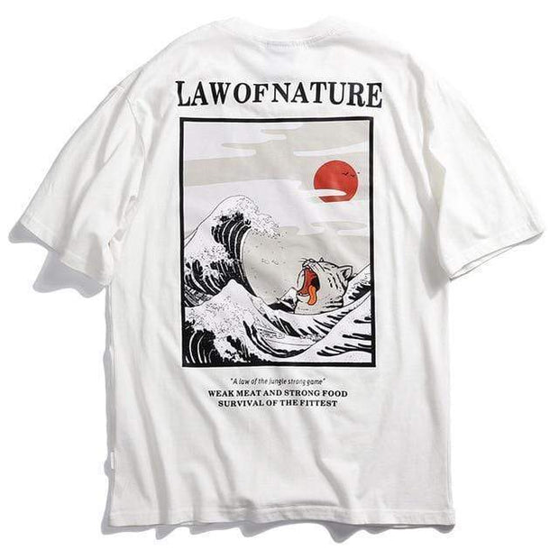 Law Of Nature T-Shirt Streetwear Brand Techwear Combat Tactical YUGEN THEORY