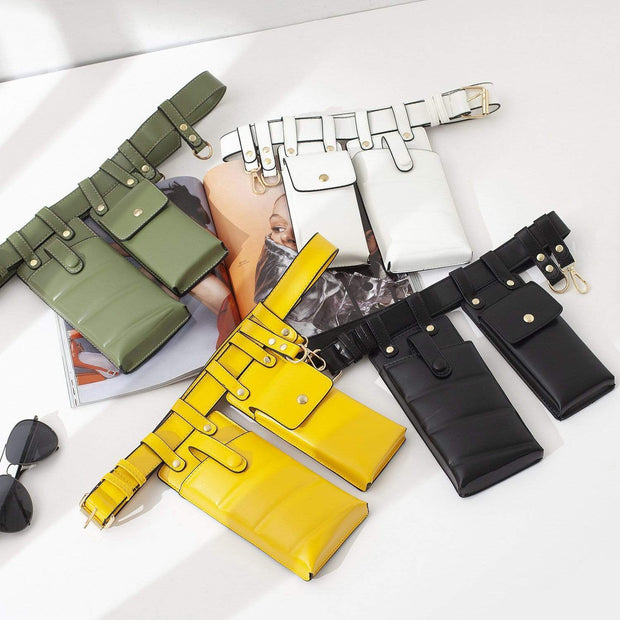 "Leather" Belt Bag Streetwear Brand Techwear Combat Tactical YUGEN THEORY