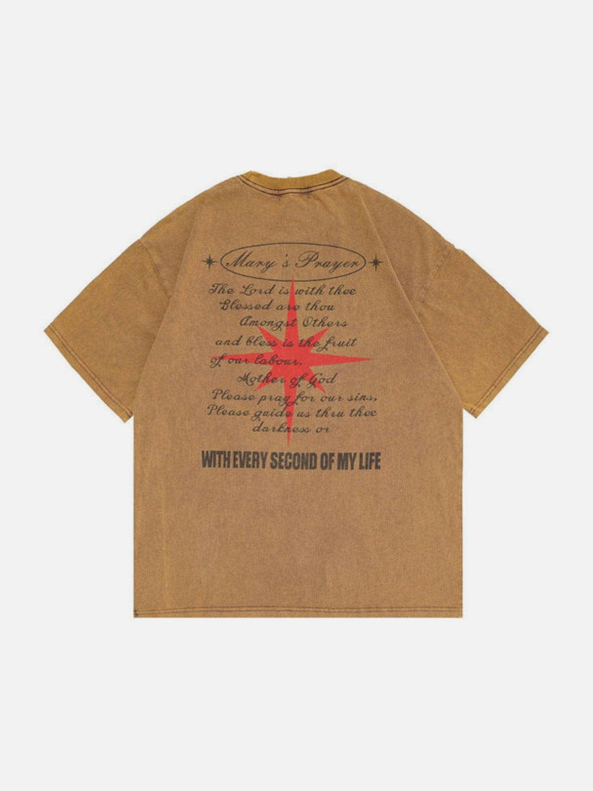 Letter Graphic Oversized Tee Streetwear Brand Techwear Combat Tactical YUGEN THEORY