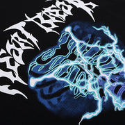 Lightning Skeleton Graphic Tee Streetwear Brand Techwear Combat Tactical YUGEN THEORY