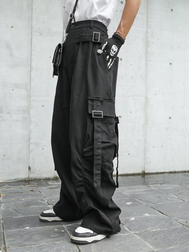 Long Pocket Ribbon Cargo Pant Streetwear Brand Techwear Combat Tactical YUGEN THEORY