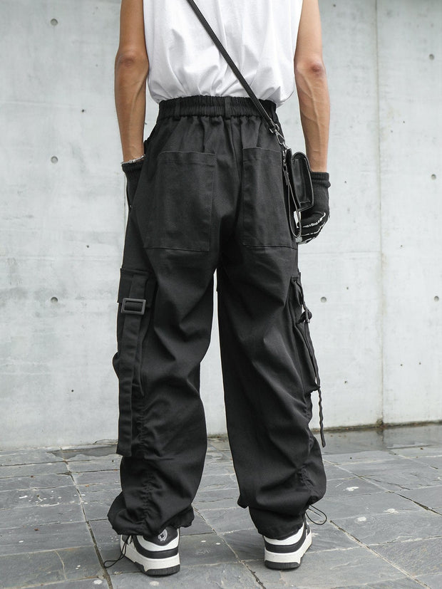 Long Pocket Ribbon Cargo Pant Streetwear Brand Techwear Combat Tactical YUGEN THEORY