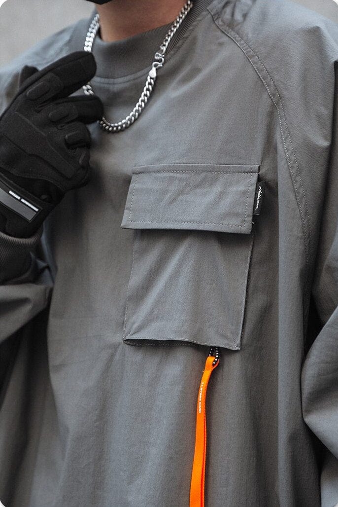 Long Sleeve Utility Throwover Streetwear Brand Techwear Combat Tactical YUGEN THEORY