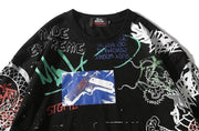 MADE EXTREME Graffiti Long Sleeve T-Shirt Streetwear Brand Techwear Combat Tactical YUGEN THEORY