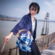 Mermaid & Waves Haori Kimono Cardigan Streetwear Brand Techwear Combat Tactical YUGEN THEORY