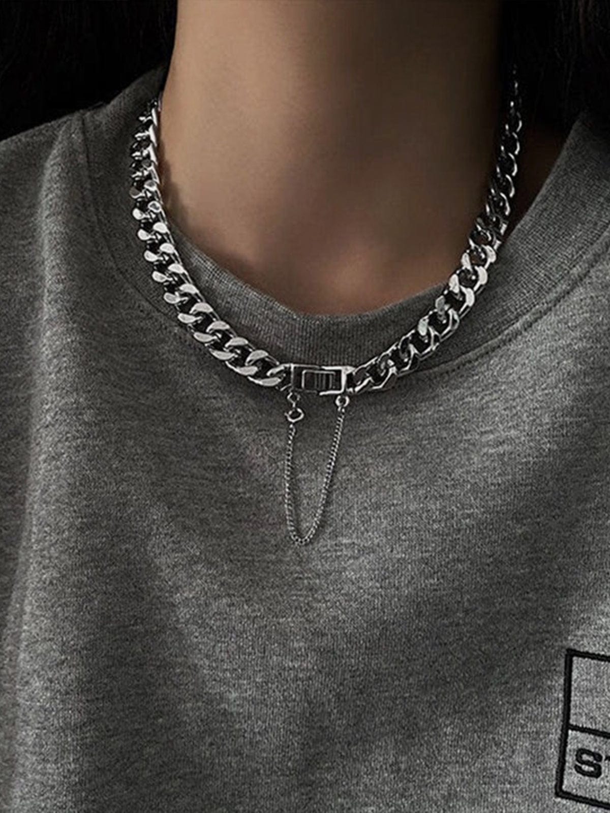 Metal Chain Necklace Streetwear Brand Techwear Combat Tactical YUGEN THEORY