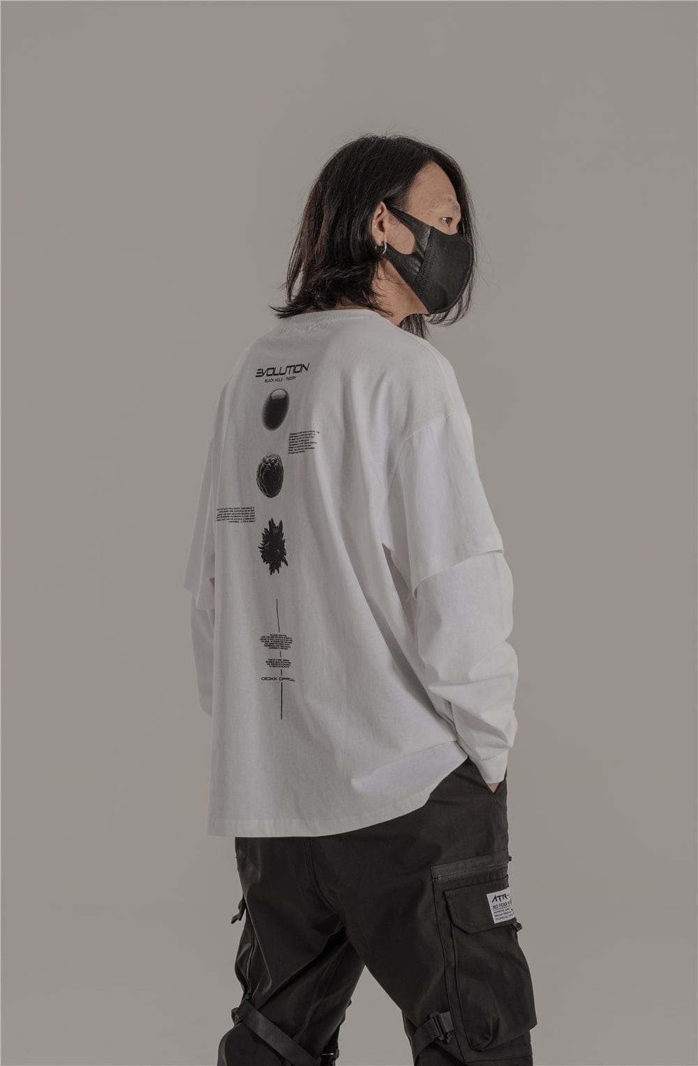 Mock Layer Evolution Long Sleeve T-Shirt Streetwear Brand Techwear Combat Tactical YUGEN THEORY