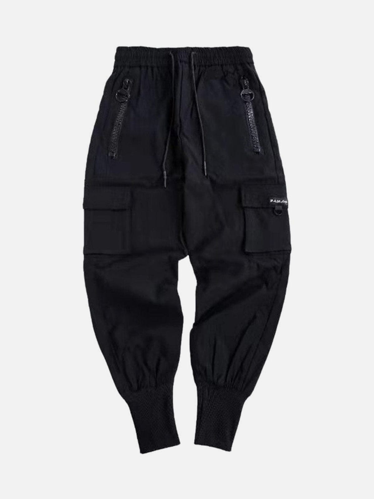 Multi Pockets Drawstring Zipper Pants Streetwear Brand Techwear Combat Tactical YUGEN THEORY