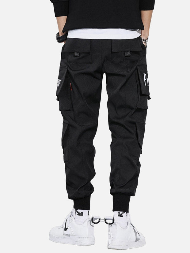 Multi Pockets Embroidery Cargo Pants Streetwear Brand Techwear Combat Tactical YUGEN THEORY