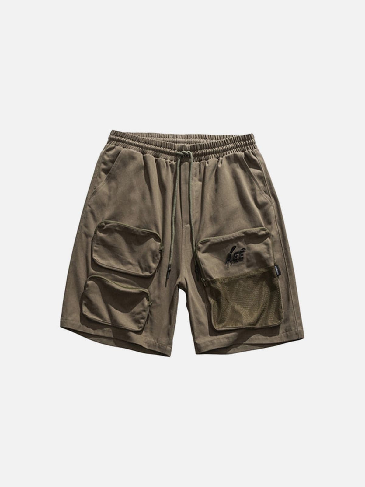 Multi Pockets Letters Drawstring Shorts Streetwear Brand Techwear Combat Tactical YUGEN THEORY