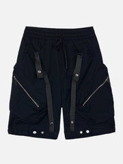 Multi Pockets Ribbon Shorts Streetwear Brand Techwear Combat Tactical YUGEN THEORY