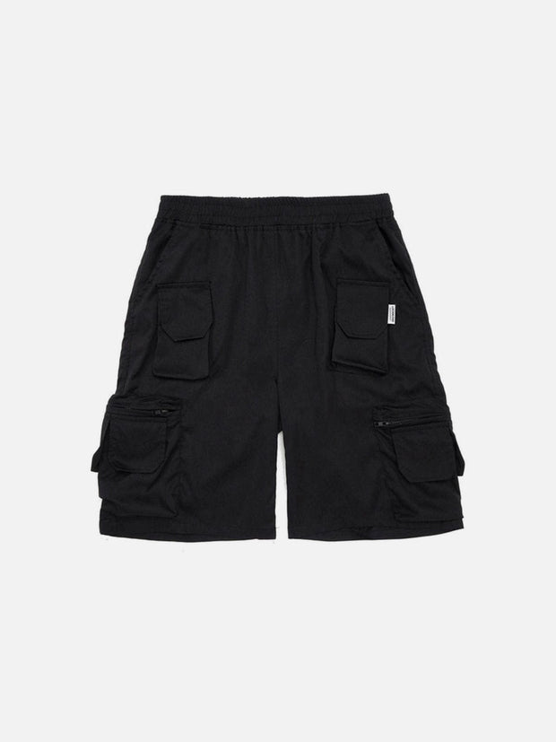 Multi Pockets Zipper Cargo Shorts Streetwear Brand Techwear Combat Tactical YUGEN THEORY