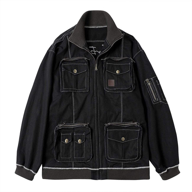Multiple Zipper Pockets Jacket Streetwear Brand Techwear Combat Tactical YUGEN THEORY