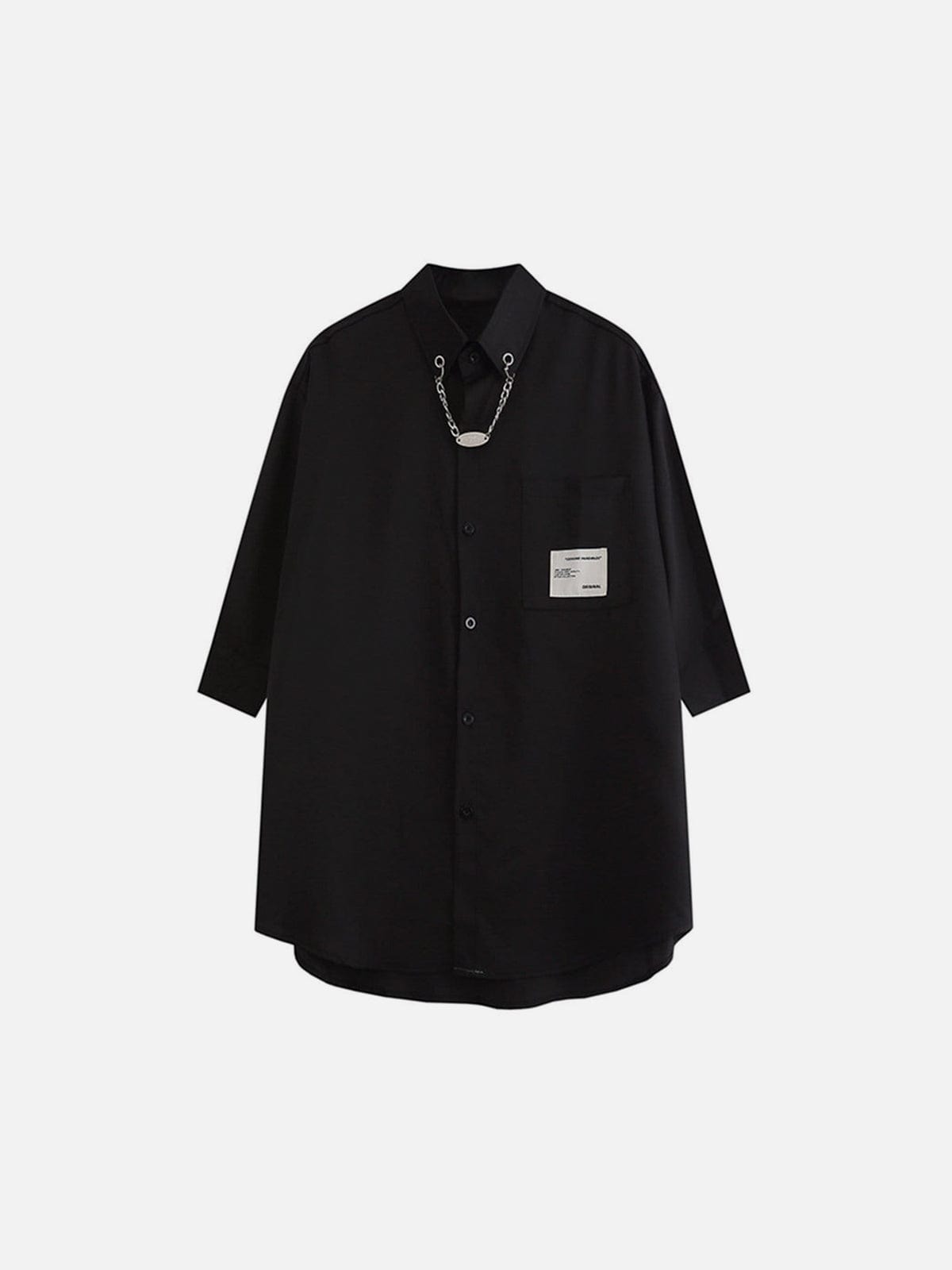 Neckline Chain Short Sleeve Shirt Streetwear Brand Techwear Combat Tactical YUGEN THEORY
