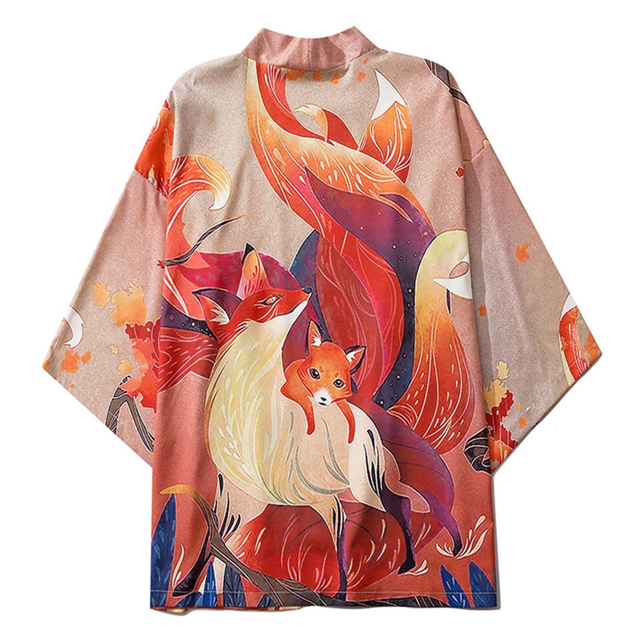 Nine Tailed Fox Print Kimono Streetwear Brand Techwear Combat Tactical YUGEN THEORY