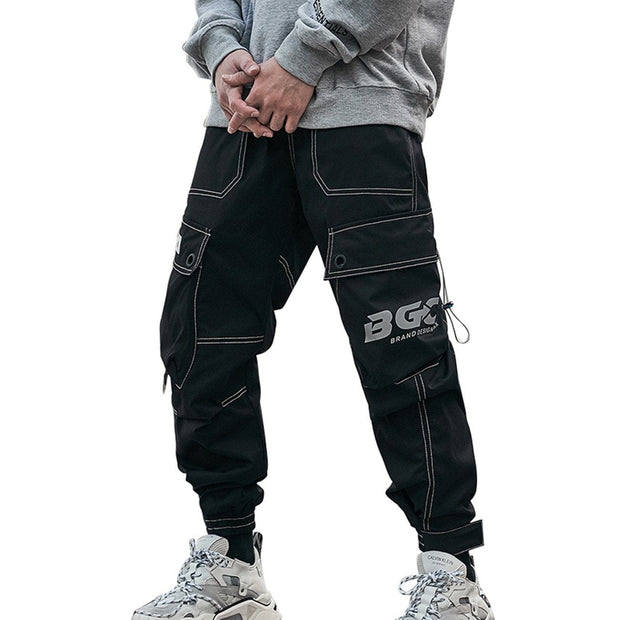 Open Thread Drawstring Pocket Cargo Pants Streetwear Brand Techwear Combat Tactical YUGEN THEORY