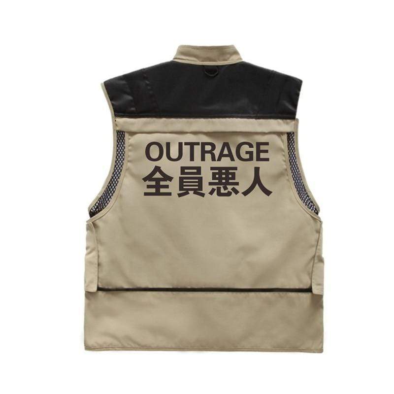 Outrage Vest Streetwear Brand Techwear Combat Tactical YUGEN THEORY