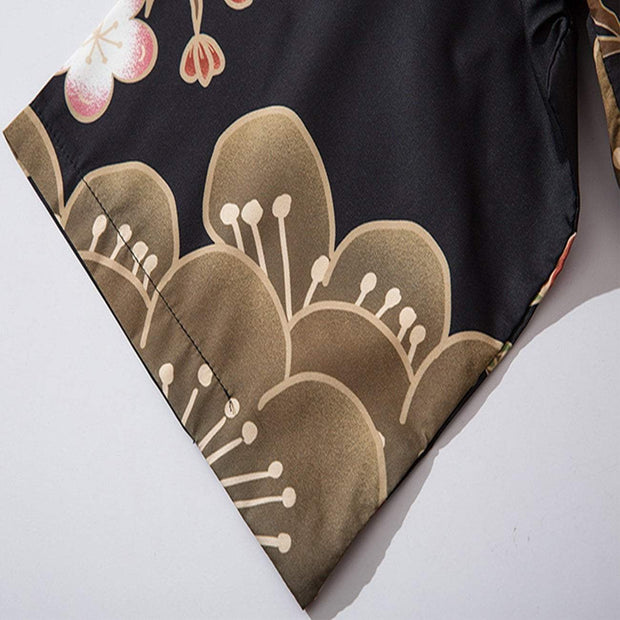 Painting Crane Kimono Streetwear Brand Techwear Combat Tactical YUGEN THEORY