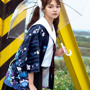 Paper Crane & Sakura Haori Kimono Cardigan Streetwear Brand Techwear Combat Tactical YUGEN THEORY