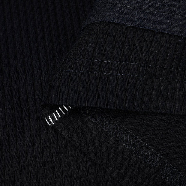 Patchwork Personalized Zipper Tee Streetwear Brand Techwear Combat Tactical YUGEN THEORY