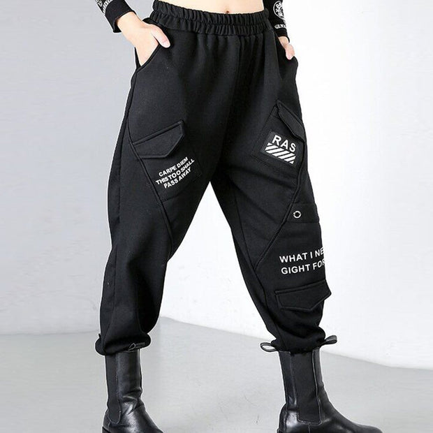 Patchwork Pockets Harem Pants Streetwear Brand Techwear Combat Tactical YUGEN THEORY