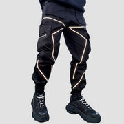 Personality Reflective Pants Streetwear Brand Techwear Combat Tactical YUGEN THEORY