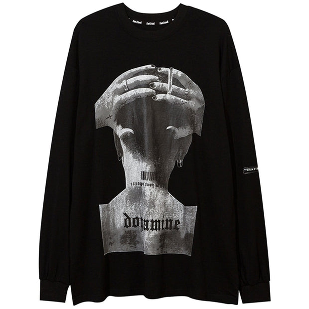 Phantom Alphabet Prisoner Print Sweatshirt Streetwear Brand Techwear Combat Tactical YUGEN THEORY