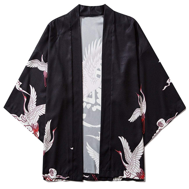 "Pink Crane" Kimono Streetwear Brand Techwear Combat Tactical YUGEN THEORY