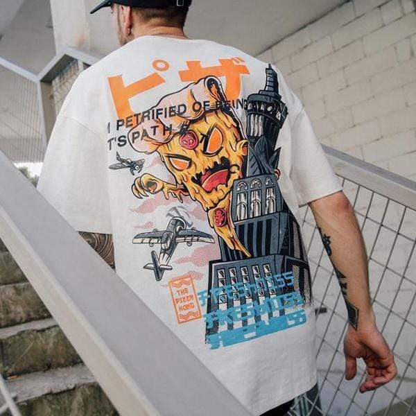 Pizza Takeover T-Shirt Streetwear Brand Techwear Combat Tactical YUGEN THEORY