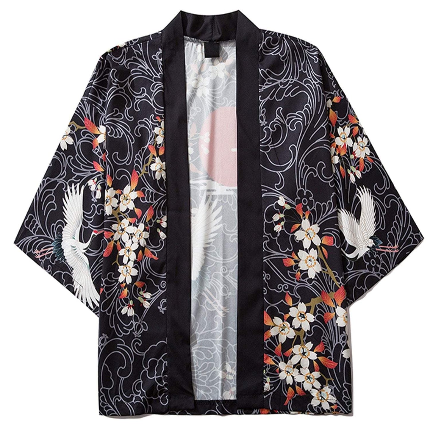 Plum Blossom and Crane kimono Streetwear Brand Techwear Combat Tactical YUGEN THEORY
