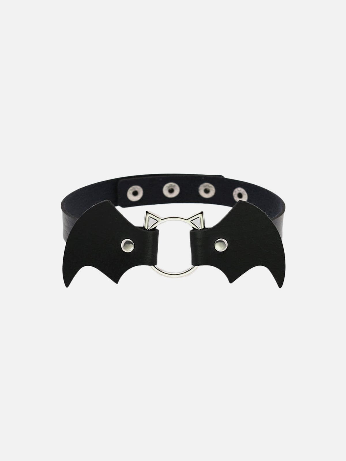 Punk Bat Vampire PU Necklace Streetwear Brand Techwear Combat Tactical YUGEN THEORY