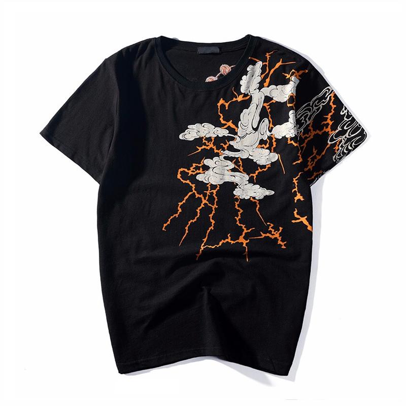 Raijin & Fujin II Embroidery T-Shirt Streetwear Brand Techwear Combat Tactical YUGEN THEORY