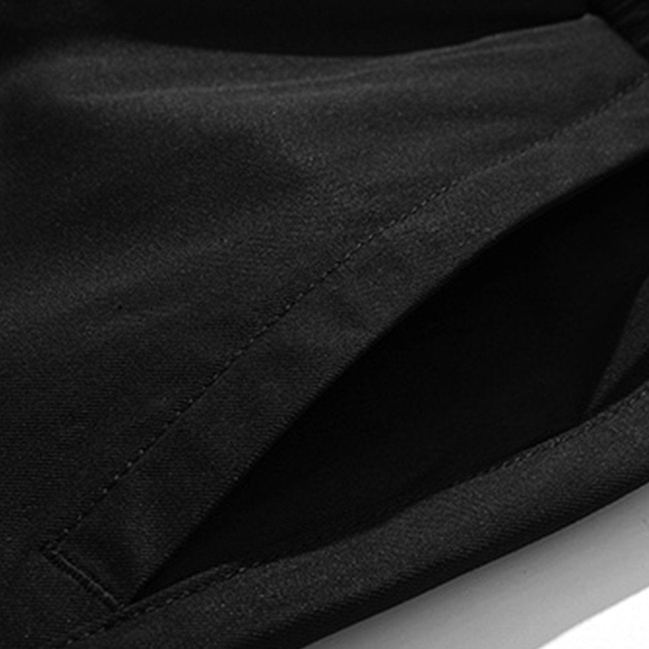 Reflective Letters Drawstring Cargo Pants Streetwear Brand Techwear Combat Tactical YUGEN THEORY