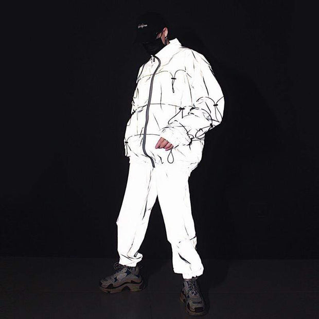 Reflective Tracksuit Streetwear Brand Techwear Combat Tactical YUGEN THEORY