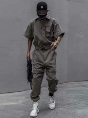 "Removable Trousers" Jumpsuit Streetwear Brand Techwear Combat Tactical YUGEN THEORY