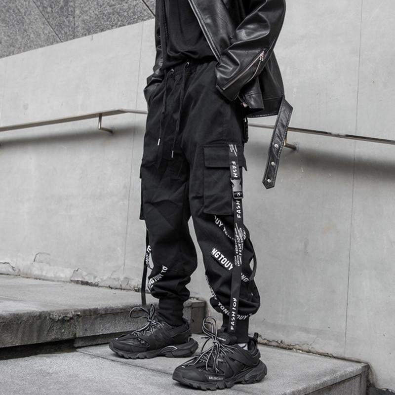 Ribbon Tech Wear Pants Streetwear Brand Techwear Combat Tactical YUGEN THEORY