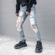 Ripped Beggar Jeans Streetwear Brand Techwear Combat Tactical YUGEN THEORY